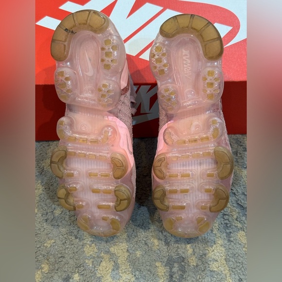 Nike Air VaporMax Flyknit 2 Rust Pink 2018 Size 7.5 Women's 942843-600 - Picture 4 of 6